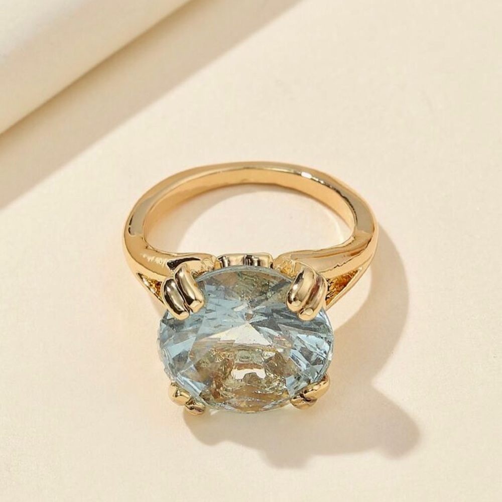 Glamorous multicolor Cubic Zirconia decor ring. - Picture 3 of 3